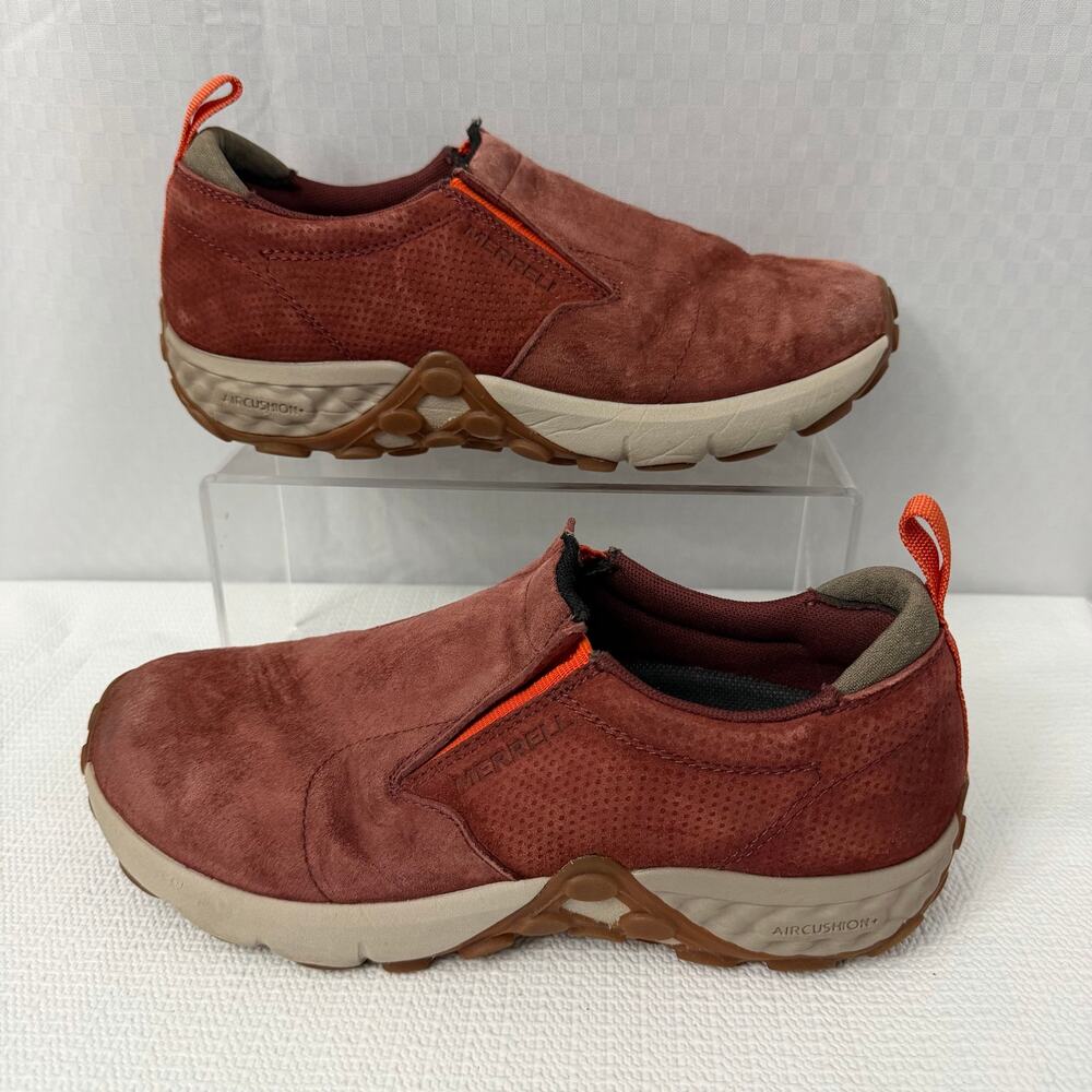 Merrell Jungle Moc AC+ Shoes Women's Size 8.5 Andorra Red Suede Slip On - Picture 7 of 9